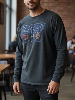 Boston College Frozen Fenway 2010 Hockey East '47 Twins Long Sleeve T-shirt XL